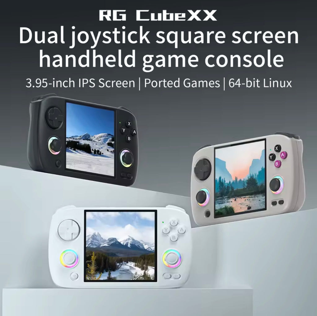 Anbernic RG CubeXX Handheld Retro Game Console 3.95" IPS 720*720 Screen Linux WIFI Bluetooth