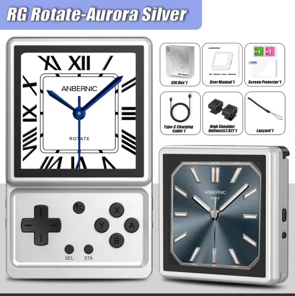 ANBERNIC RG Rotate Android Handheld Game Console T618 Chipset Retro Gaming Emulator WiFi 3GB+32GB Portable Player