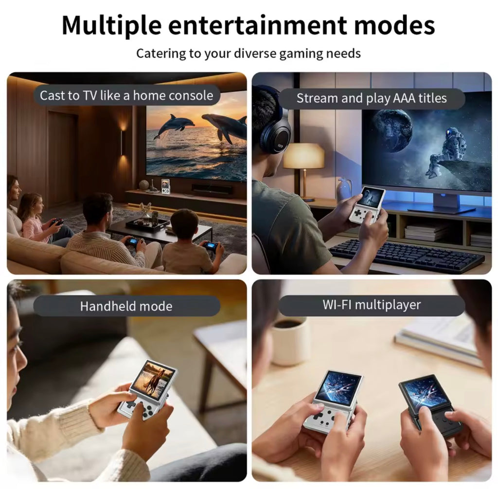 ANBERNIC RG Rotate Android Handheld Game Console T618 Chipset Retro Gaming Emulator WiFi 3GB+32GB Portable Player