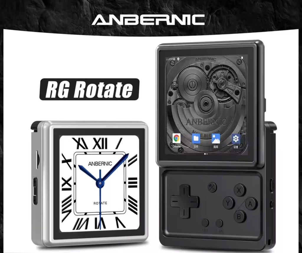 ANBERNIC RG Rotate Android Handheld Game Console T618 Chipset Retro Gaming Emulator WiFi 3GB+32GB Portable Player